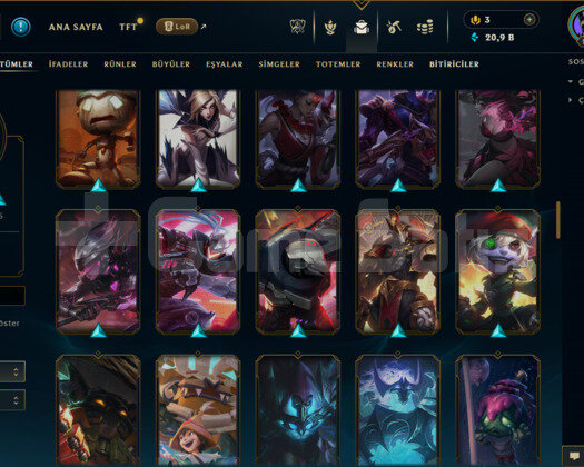 EUW / 176 LEVEL / 101 SKİN /112 HERO+TEL ONAYSIZ