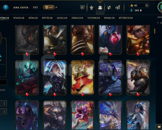 EUNE / 643 LEVEL / 532 SKİN / FUL HERO +MAİL
