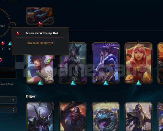 EUW 3 WİN İLE P2-P1 MMR HANDMADE 11 SKİN ACC!!
