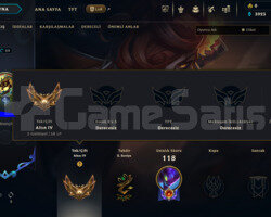 EUW 3 WİN İLE P2-P1 MMR HANDMADE 11 SKİN ACC!!