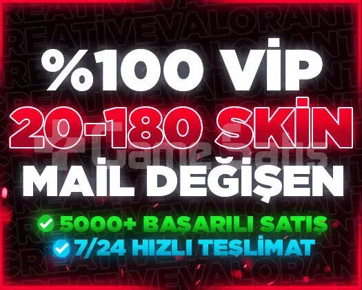 MAİL DEĞİŞEN | 20-180 SKİN GARANTİLİ RANDOM HESAP