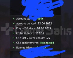 FACEIT 10 LVL 2240 ELO MAINLIK HESAP