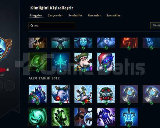 SEZON 1 HESABI ÇOK NADİR SİMGELER 2012 RİVEN