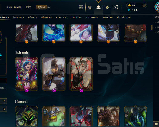 EUW / 359 LEVEL / 477 SKİN / FUL HERO +5000 SATIŞ