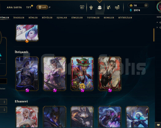 TR /199 LEVEL /80 SKİN /103 HERO +MAİL+TEL ONAYSIZ