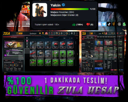 1.6M ZP + 25.000+ Materyal Zula Starter Hesap
