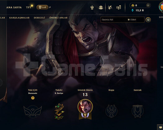 TR Unranked | 1 Kostüm - 32 Hero | LoL Hesap