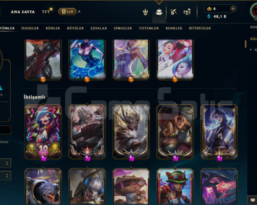TR / 1287 LEVEL / 608 SKİN / FUL HERO +MAİL