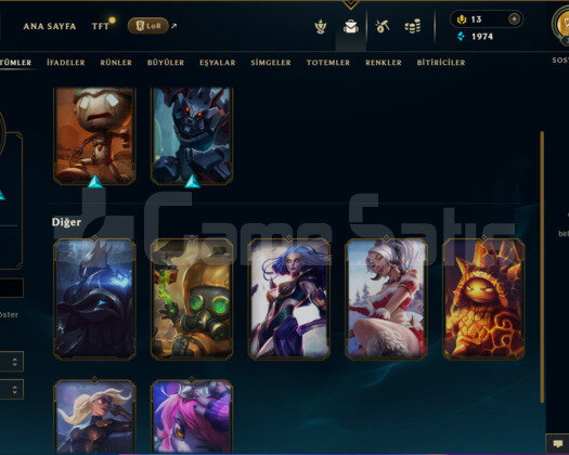 34 LVL 54 Şampiyon 9 Kostüm Eski Hesap 2015