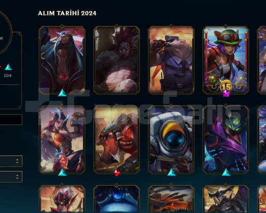 Champions 2021 vandallı 195 lol skinli hesap
