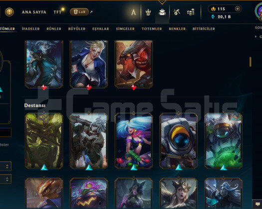 517 LEVEL / 182 SKİN / FUL HERO +MAİL +5000 SATIŞ