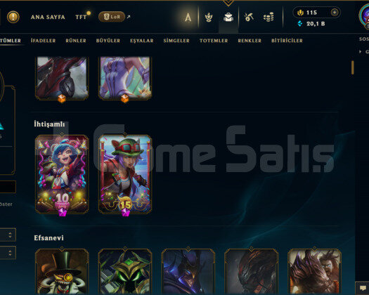517 LEVEL / 182 SKİN / FUL HERO +MAİL +5000 SATIŞ
