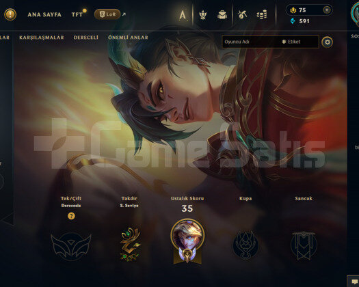 31 lvl 22 Şampiyon 9 Skin Yeni Hesap 2024