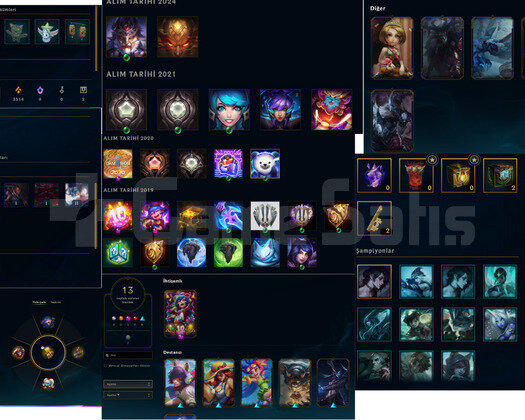 78 lvl 43 Şampiyon 13 Kostüm Eski Hesap 2019