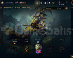 62 lvl 36 Şampiyon 3 Skin Eski Hesap 2018