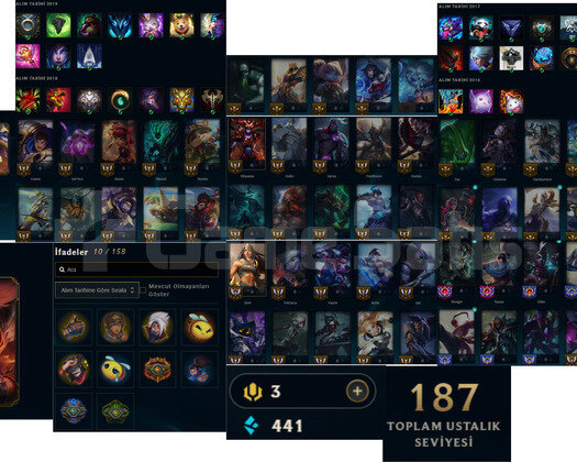 93 lvl 55 Hero 10 Skin KOD ADI Eski Hesap 2016