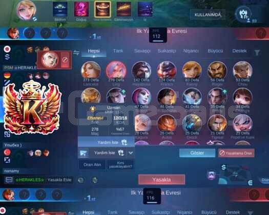 RANK ORANLI SUİ MAİN 100+ YILDIZ EPİK BASE