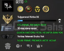 CS2 Prime | Premier Aktif | Yeşil Faktör + Garanti
