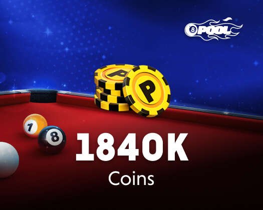 8 Ball Pool 1840K Coins