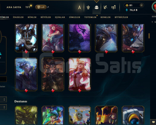 EUW / 308 LEVEL / 200 SKİN / FUL HERO +MAİL