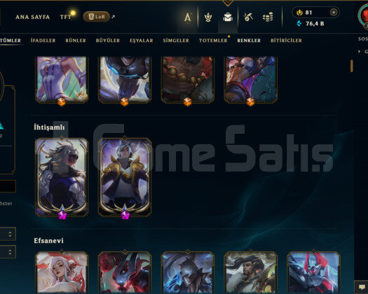 EUW / 308 LEVEL / 200 SKİN / FUL HERO +MAİL