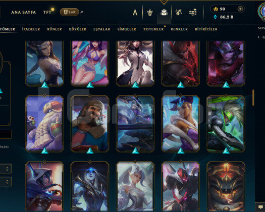 TR / 611 LEVEL / 108 SKİN / 166 HERO +MAİL