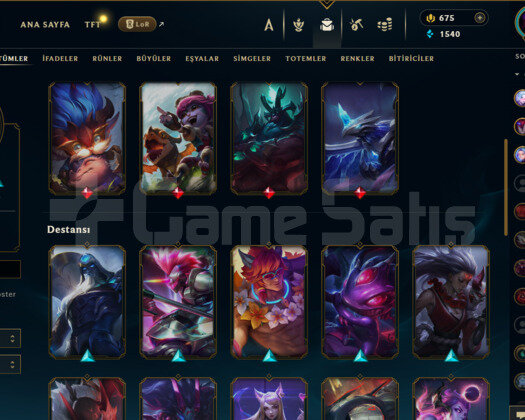 TR 139 LVL HANDMADE 31 SKİNLİ 675 RP MAİLLİ HESAP!