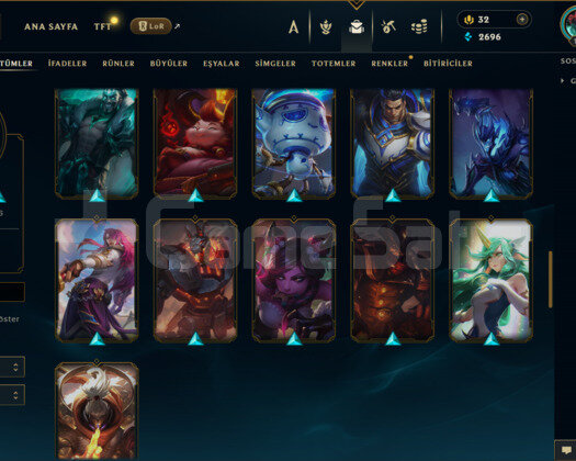 TR / 140 LEVEL / 62 SKİN / 83 HERO +MAİL