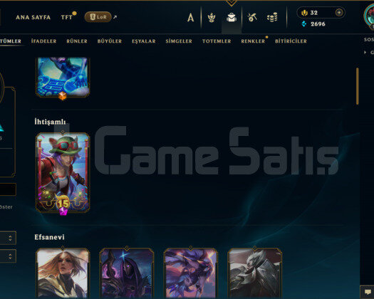 TR / 140 LEVEL / 62 SKİN / 83 HERO +MAİL