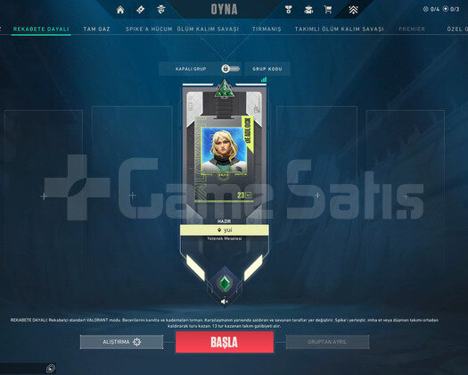 Yüce 1 I Catrina I 1 Pass I Yüksek MMR