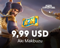Rise of Kingdoms 9,99 USD Akı Makbuzu