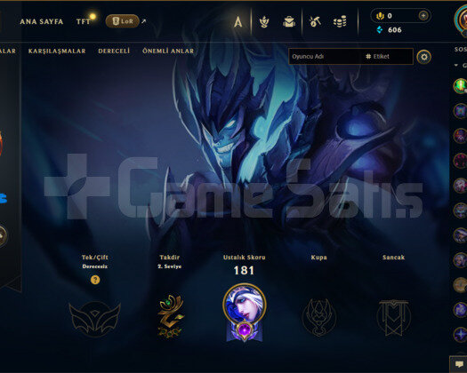 81 LvL 44 Şampiyon 7 Skin Eski Hesap 2016