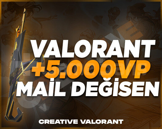 VALORANT | +5.000VP DESENLİ MAİL DEĞİŞEN HESAPLAR