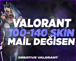 VALORANT| 100-140 SKİN GARANTİLİ MAİL DEĞİŞENHESAP