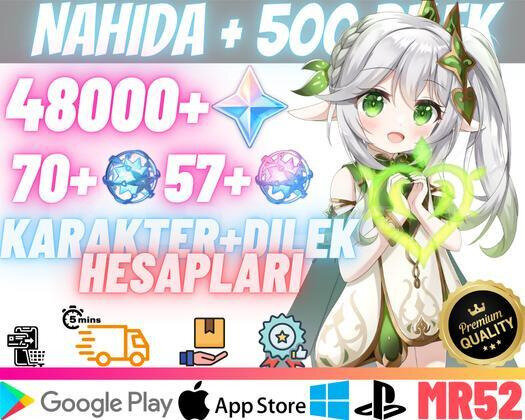 EU | MR52 Nahida + 500Dilek -48000Köken70+57Yazgı