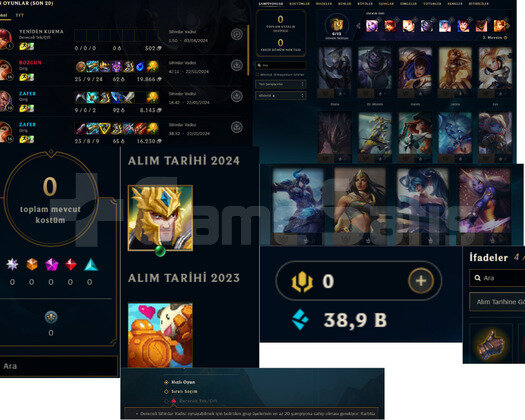 30 lvl 38,9 K Mavi Öz Hesap Elle Kasılmıştır