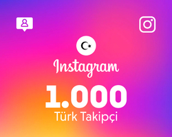 Instagram 1.000 Takipçi (Türk)