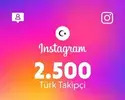 Instagram 2.500 Takipçi (Türk)
