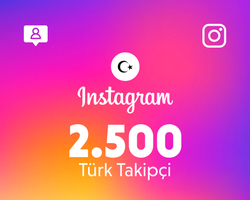Instagram 2.500 Takipçi (Türk)