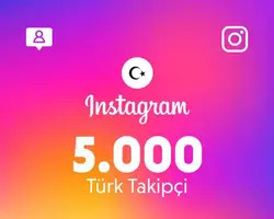 Instagram 5.000 Takipçi (Türk)