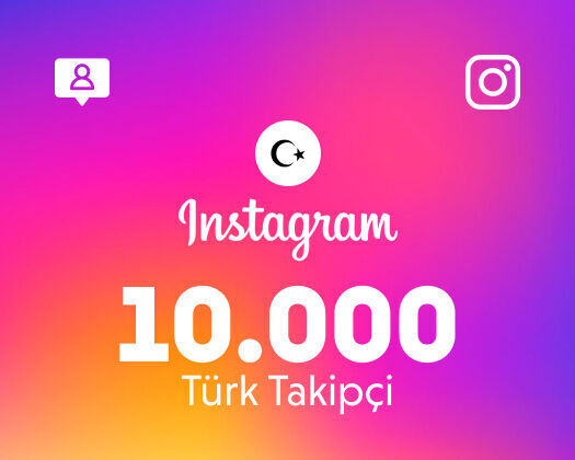 Instagram 10.000 Takipçi (Türk)