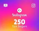 Instagram 250 Beğeni (Türk)