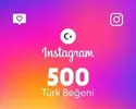 Instagram 500 Beğeni (Türk)