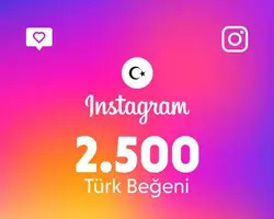Instagram 2500 Beğeni (Türk)