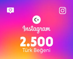 Instagram 2500 Beğeni (Türk)