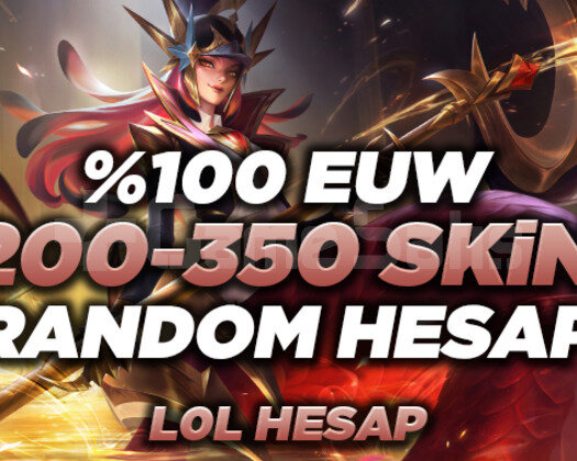 100 EUW 200-350 SKİN ULTRA VİP RANDOM HESAP