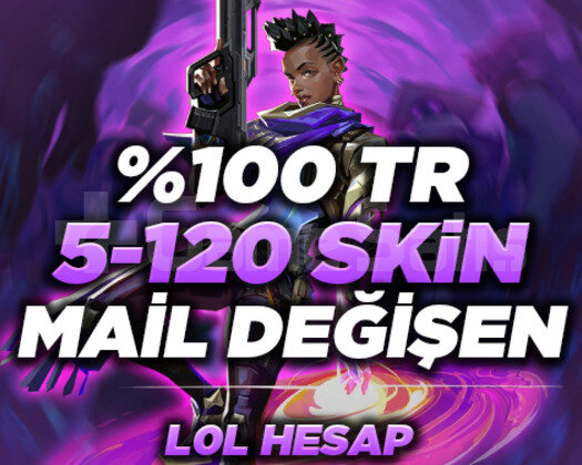 MAİL DEĞİŞEN 100 TR 5-120 SKİN ULTRA VİP RANDOM
