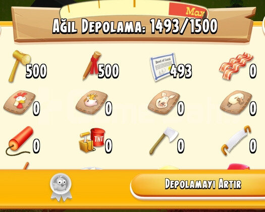 22+ LVL 1500 DEPOLU İÇİ FUL ARAZI DOLU OYUN
