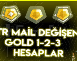 MAİL DEĞİŞEN GOLD 1-2-3 TR! ANINDA TESLİM