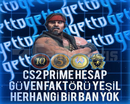 CS2 Prime | 4 Madalya | Yeşil Faktör + Garanti
